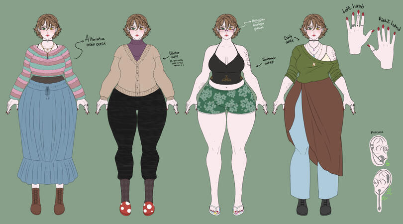 Concept art - Outfit Sheet - Reference